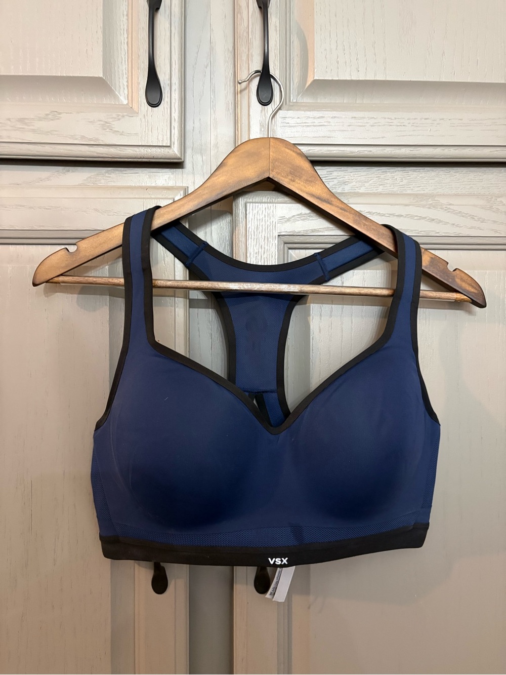 VSX Navy and Black Racerback High-Support Sports Bra